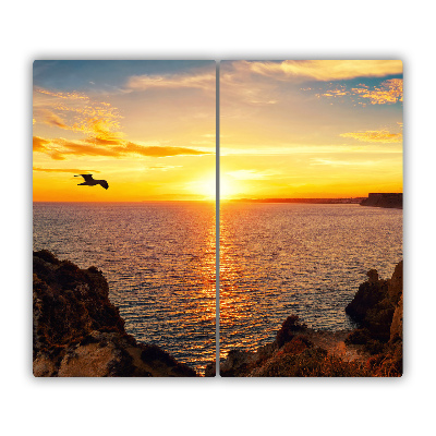 Stiklo pjaustymo lenta Saulėlydžio jūra