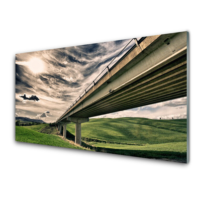 Akrilo stiklo paveikslas Greitkelio tilto slėnis