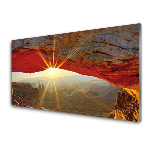 Akrilo stiklo paveikslas Didžiojo kanjono peizažas