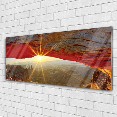 Akrilo stiklo paveikslas Didžiojo kanjono peizažas
