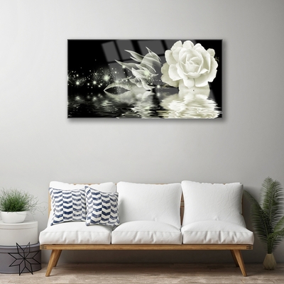Akriliniai paveikslas Rožių gėlių augalas