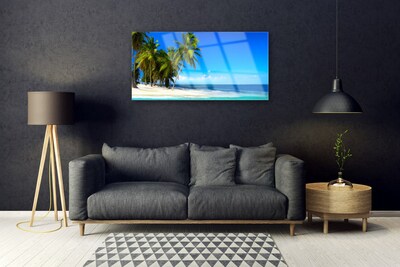 Akriliniai paveikslas Palmių jūros peizažas