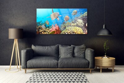 Akrilo stiklo paveikslas Koralinio rifo peizažas