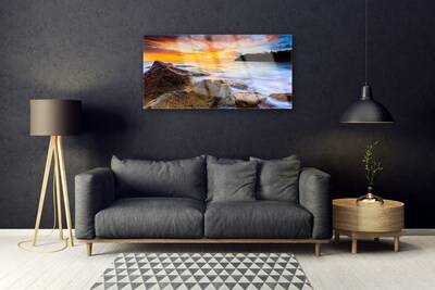 Akriliniai paveikslas Akmenų jūros peizažas