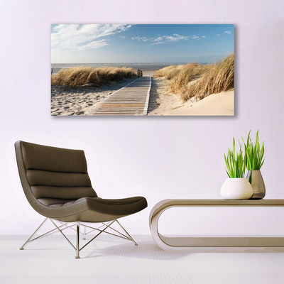 Akriliniai paveikslas Paplūdimio tako peizažas