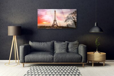 Akrilo stiklo paveikslas Eifelio bokšto architektūra