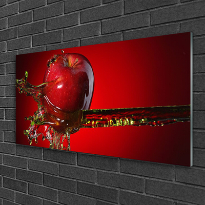 Akrilo stiklo paveikslas Obuolių vandens virtuvė
