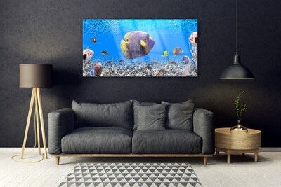 Akrilo stiklo paveikslas Žuvies gamta