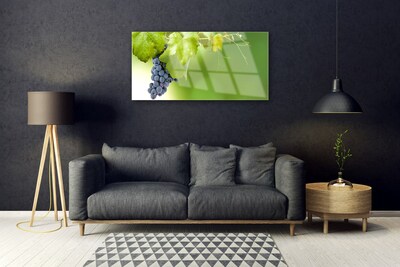 Akrilo stiklo paveikslas Vynuogių lapai Virtuvė