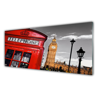 Akriliniai paveikslas Londono telefono kabina