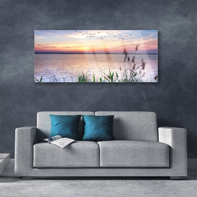 Akriliniai paveikslas Jūros Patki dangaus peizažas