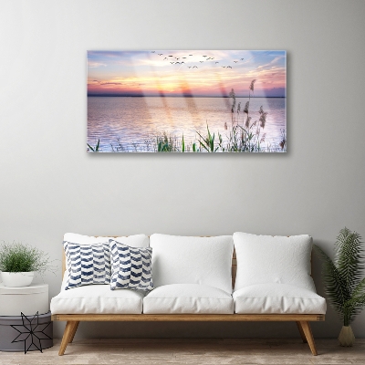 Akriliniai paveikslas Jūros Patki dangaus peizažas