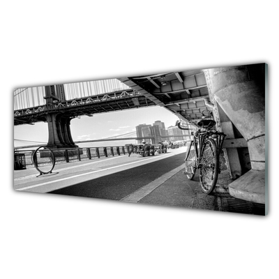 Akriliniai paveikslas Tilto dviračių architektūra