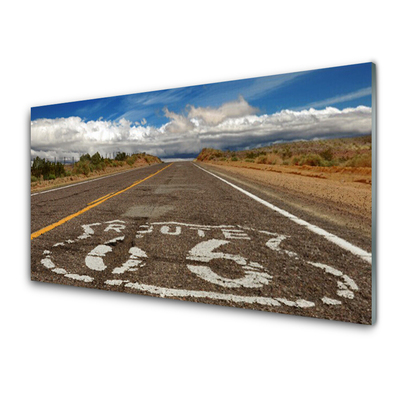Akriliniai paveikslas Kelias dykumos greitkelyje
