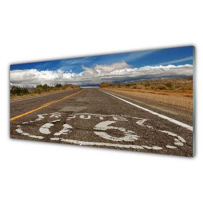 Akriliniai paveikslas Kelias dykumos greitkelyje