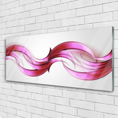 Paveikslas ant akrilinio stiklo Abstract Waves Menas Menas