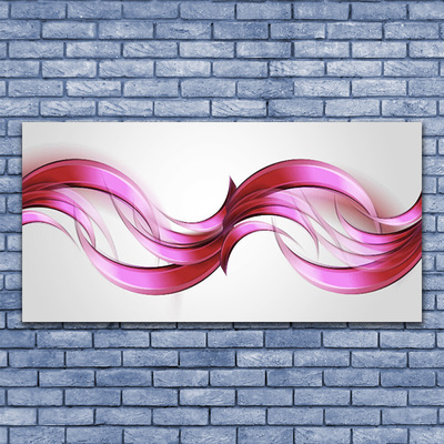 Paveikslas ant akrilinio stiklo Abstract Waves Menas Menas