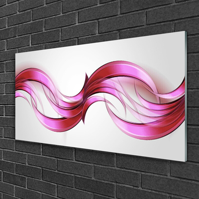 Paveikslas ant akrilinio stiklo Abstract Waves Menas Menas