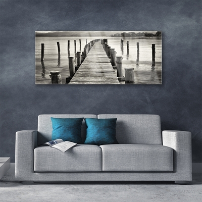 Akriliniai paveikslas Jūros tilto architektūra