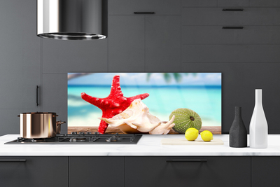 Virtuvės sieninės plokštė Jūros kriauklės Starfish Art