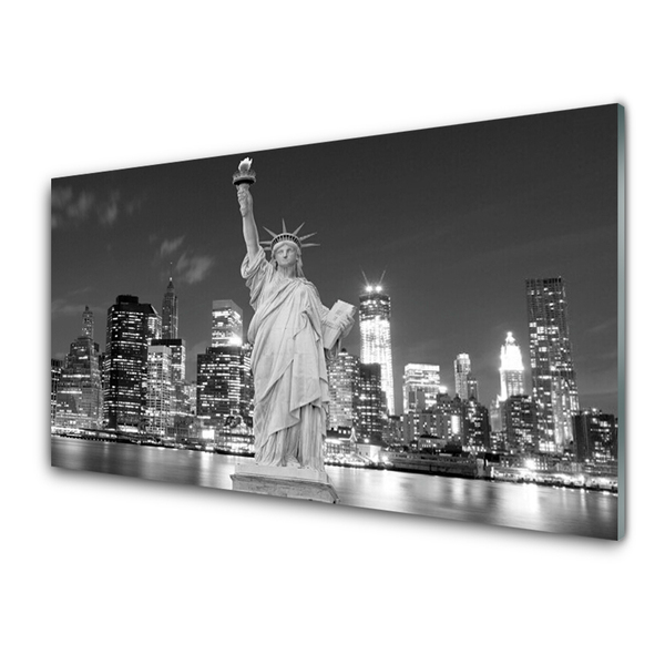 Virtuvės sieninės plokštė Laisvės statula Niujorke