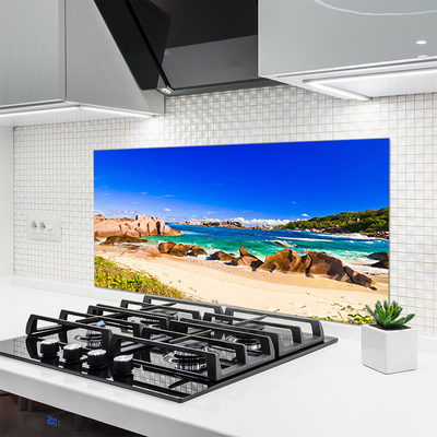 Virtuvės plokštė Paplūdimio jūros peizažas