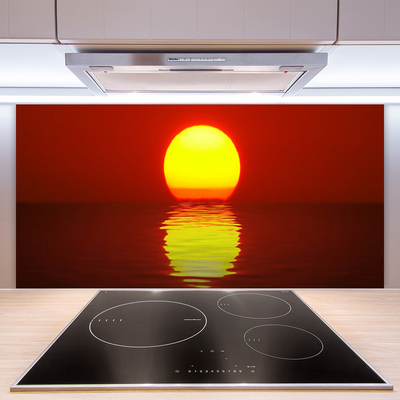 Virtuvės sieninės plokštė Saulėlydžio peizažas