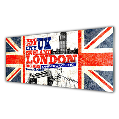 Virtuvės sieninės plokštė Londono vėliavos str