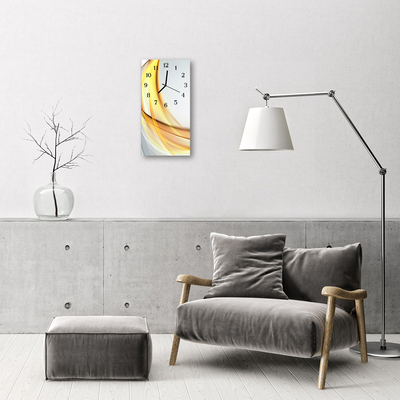 Vertikalus Stiklinis Laikrodis Meno abstrakčios spalvingos linijos