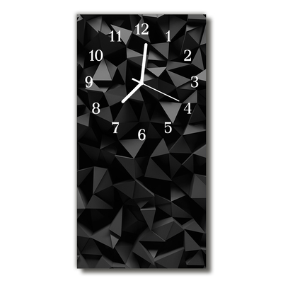 Vertikalus Stiklinis Laikrodis Šiuolaikinės geometrijos 3D grafika