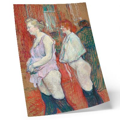 Plakatas Rue des Moulins (1894) didelės raiškos Henri de Toulouse-Lautrec paveikslas
