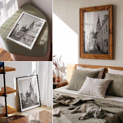 Sieninis plakatas Istoriniai pastatai, elegancija, architektūrinės detalės