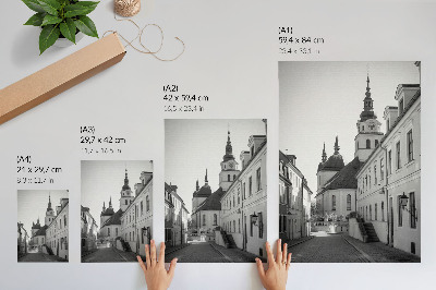 Sieninis plakatas Istoriniai pastatai, elegancija, architektūrinės detalės