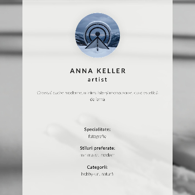 Plakatas svetainei Minimalizmas balta pilka slidės šešėliai taika