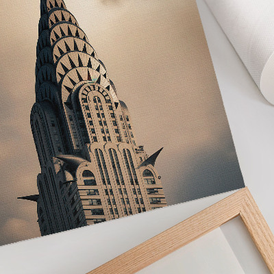 Plakatas Elegantiškas bokštas, vizualinė simetrija ir architektūrinių formų gausa