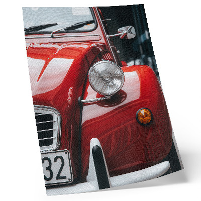 Sieninis plakatas Klasikinis automobilis, išraiškingos detalės, retro atmosfera