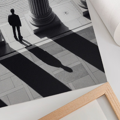 Plakatas svetainei Minimalistinės architektūros kolonų šešėliai