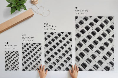 Plakatas Minimalistinis fasadas, pilnas pasikartojančių formų