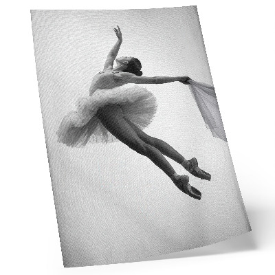 Dekoratyvinis plakatas Balerina judesyje su grakštumu ir lengvumu