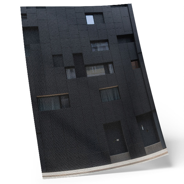 Dekoratyvinis plakatas Minimalistinio fasado geometrinių formų harmonija