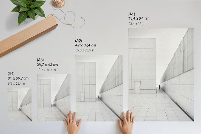Plakatas Minimalistinė geometrinė architektūra
