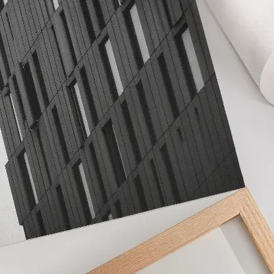 Sieninis plakatas modernaus stiliaus grafinės geometrinės formos