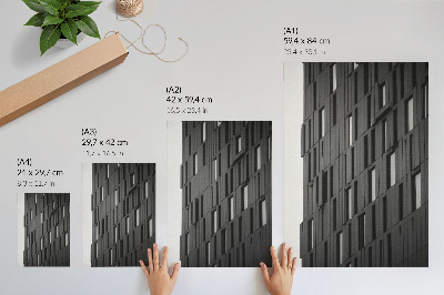 Sieninis plakatas Grafito geometrinės formos moderniu stiliumi