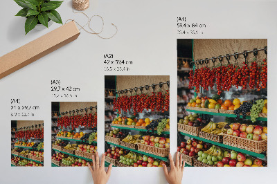 Plakatas svetainei Spalvingi vaisiai, tradicijų aromatas, gamtos atmosfera