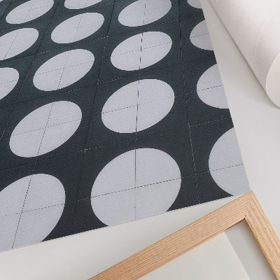 Plakatas svetainei Geometriniai raštai juodos ir baltos spalvos kontrastas
