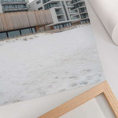 Dekoratyvinis plakatas Modernūs pastatai minimalistinė architektūra