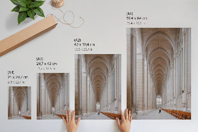 Sieninis plakatas Aukštos arkos, elegancija, simetrija, ramybė, erdvė