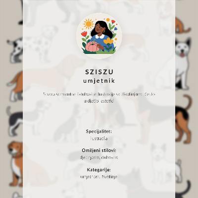 Plakatas svetainei Katės ir pelės spalvų rinkinys ir pasakų personažai