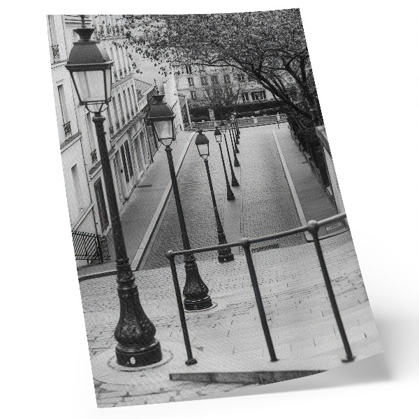 Sieninis plakatas Žavingi žibintai, graži architektūra, gatvė