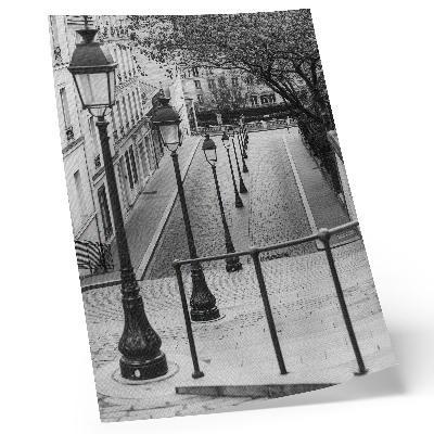 Sieninis plakatas Žavingi žibintai, graži architektūra, gatvė